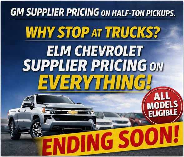GM Supplier pricing on Half-Ton Pickups