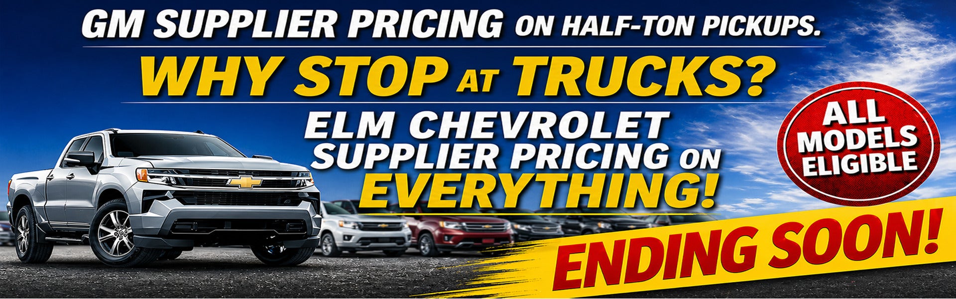 GM Supplier pricing on Half-Ton Pickups